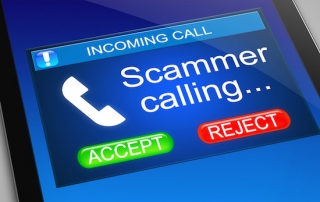 IRS phone scam call on cell phone, France Law Firm