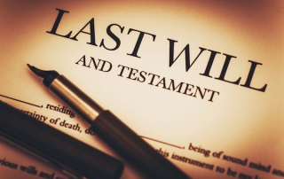 Last will and testament document with pen, up close photo, wills in Florida, France Law Firm